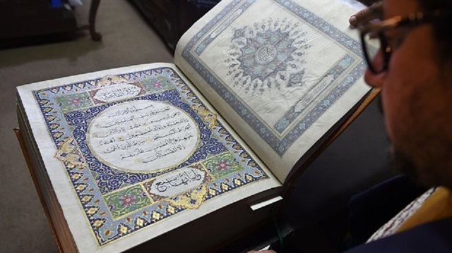 İpekten Kur'an-ı Kerim'in 2 yıl süren emekle hazırlandı