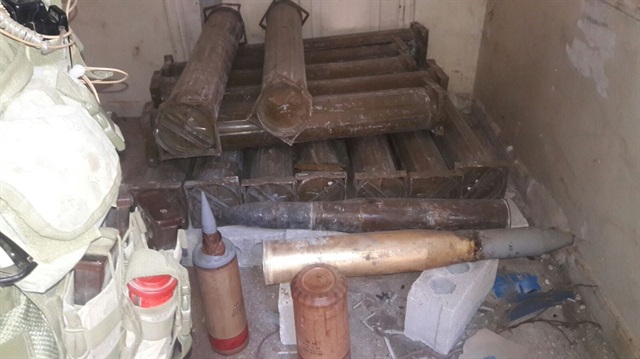 Photos of depot and ammunition have been shared by Turkish Armed Forces on social media