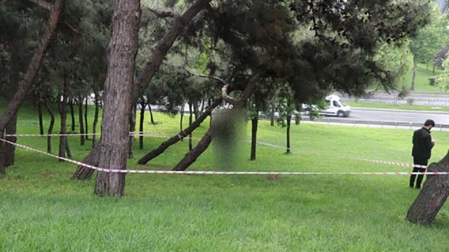 Şişli'de ağaca asılı erkek cesedi bulundu