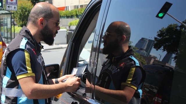 UBER aracına yönelik polis kontrolü