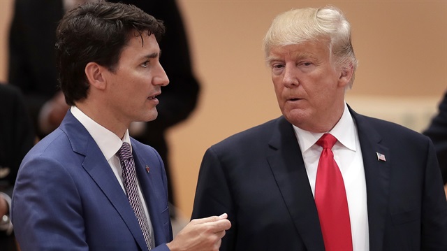 ABD Başkanı Trump ile Kanada Başbakanı Justin Trudeau