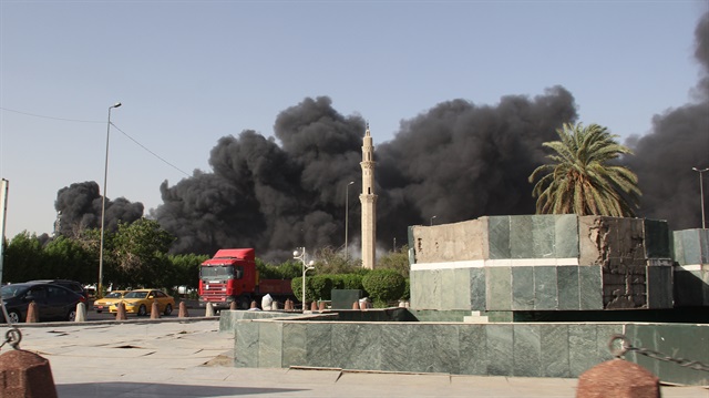 Irak'ta oy pusulalarının olduğu depoda yangın
