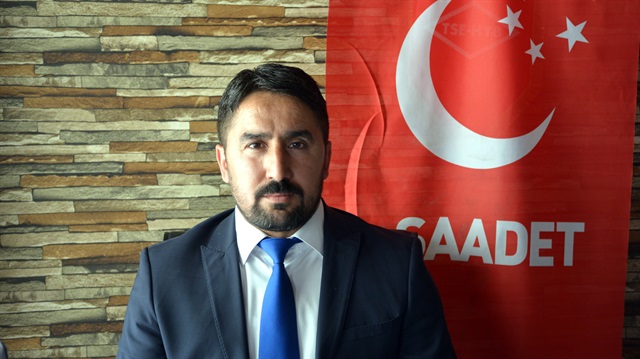 Tokat'ın Zile ilçesi Saadet Partisi İlçe Başkanı Serdal Akçay.