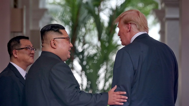 U.S. President Donald Trump and North Korea's leader Kim Jong 