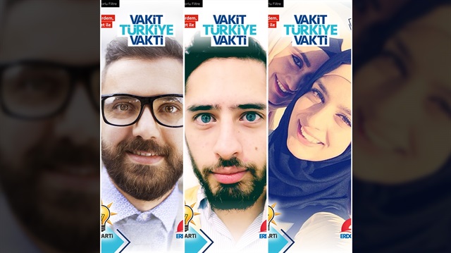 AK Parti'den Snapchat kampanyayası.
