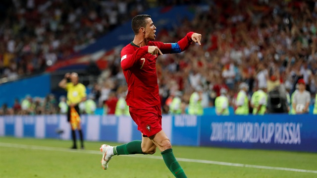 Ronaldo'nun gol sevinci.