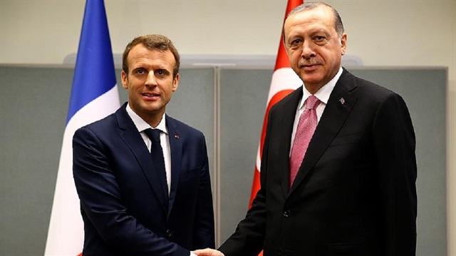 Cumhurbaşkanı Recep Tayyip Erdoğan - Fransa Cumhurbaşkanı Emmanuel Macron