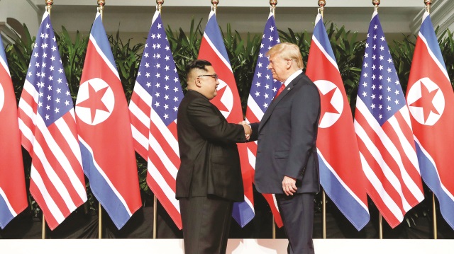 ABD Başkanı Donald Trump ile Kuzey Kore Lideri Kim Jong Un