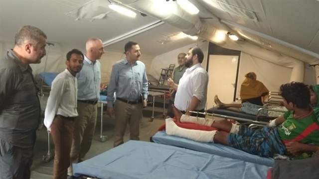 وفد تركي يزور مشفى ميدانيا أقامته "تيكا" للروهنغيا ببنغلاديش