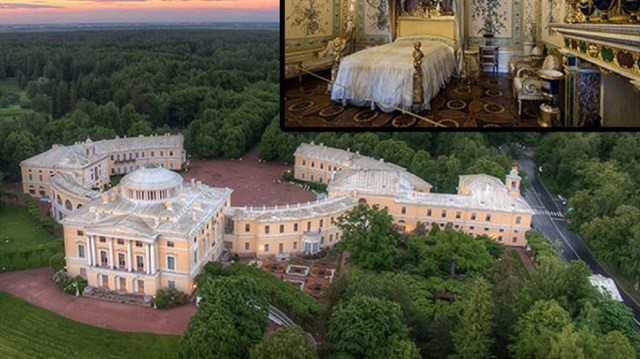 St. Petersburg şehrindeki Rus imparatorlarının sarayı... 