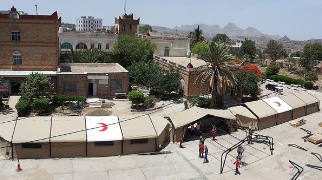 Yemen'e iki set 50 yataklı konstrüksiyonlu tip ağır iklim sahra hastanesi hibe edildi.