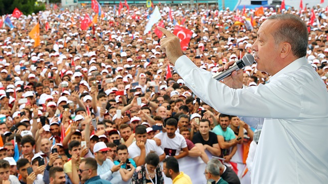 Cumhurbaşkanı Erdoğan, Samsun'da konuştu.