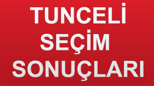 24 Haziran 2018 Tunceli ili Genel Seçim Sonuçları açıklandı.