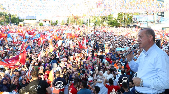 Cumhurbaşkanı Erdoğan, Adana mitinginde konuştu.