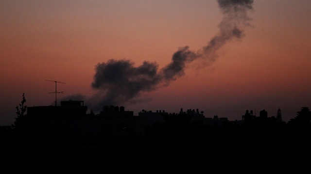 İsrail ordusu, Gazze Şeridi'ne saldırı düzenledi. (Fotoğraf: AA)