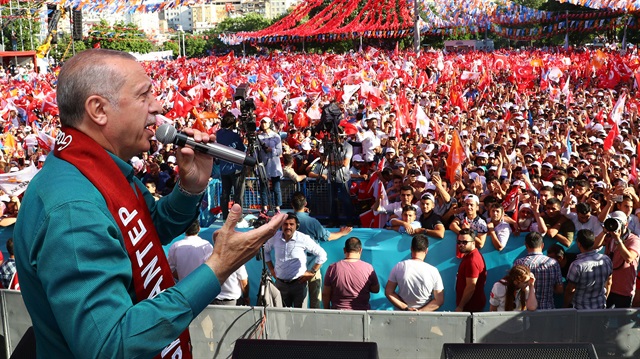 Cumhurbaşkanı Erdoğan, Gaziantep mitinginde vatandaşlara seslendi.