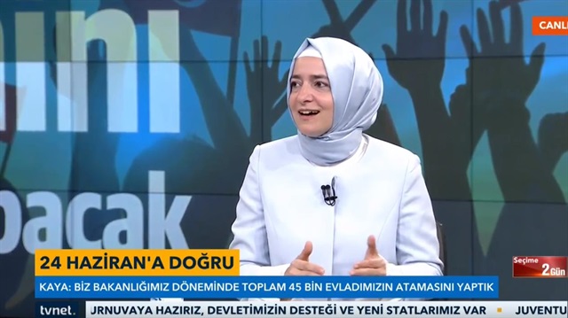 ​Aile ve Sosyal Politikalar Bakanı Fatma Betül Sayan Kaya, Tvnet canlı yayınında gündeme ilişkin soruları cevaplıyor