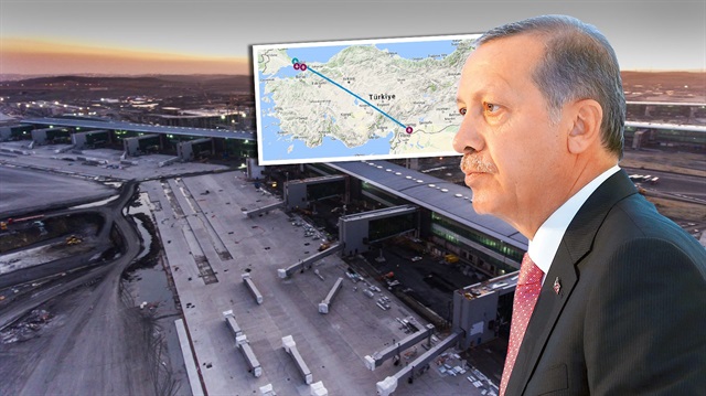 Cumhurbaşkanı Erdoğan'ın uçağı Gaziantep'ten İstanbul havalimanınına ilk uçuşu gerçekleştirecek. 