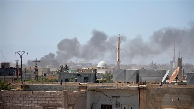 Esed rejimi kente toplam 750 saldırı düzenledi, bunun 6'sı havadan yapıldı.