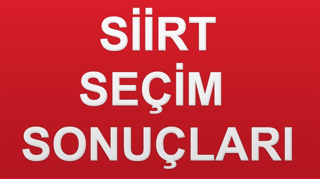 24 Haziran 2018 Siirt ili Cumhurbaşkanlığı Seçim Sonucu ve detayları haberimizde.