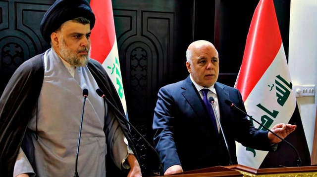 Irak Başbakanı İbadi ve Şii lider Sadr 