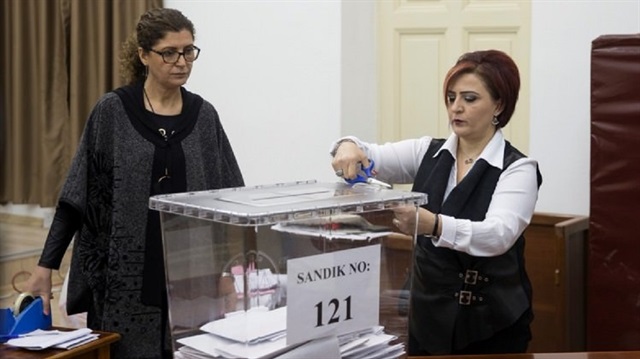 مركز اقتراع في قبرص التركية