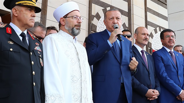 Cumhurbaşkanı Erdoğan, Sahil Güvenlik Camii'nin açılışında konuştu.
