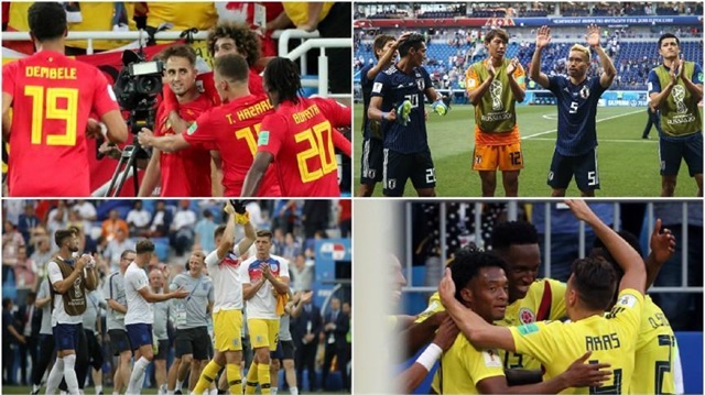 Belgium to meet Japan, England to take on Colombia in World Cup last 16