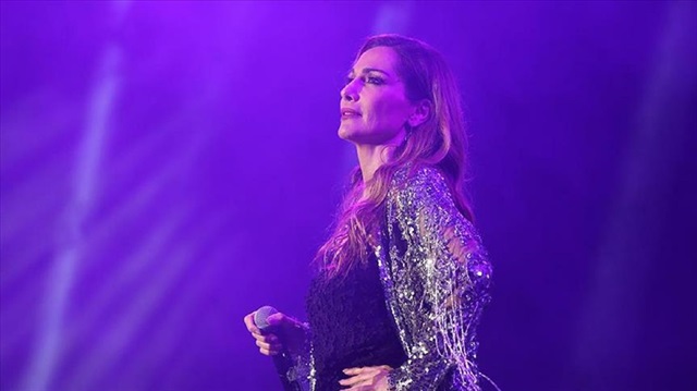 Greek singer Despina Vandi performed at an international music festival in Turkey's northwestern province of Bursa