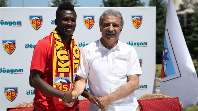 Asamoah Gyan, Kayserispor'da bekleneni verememişti.