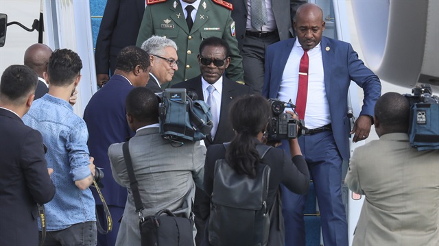 Ekvator Ginesi Cumhurbaşkanı Teodore Obiang, Cumhurbaşkanlığı Göreve Başlama Törenine katılmak üzere Ankara'ya geldi.