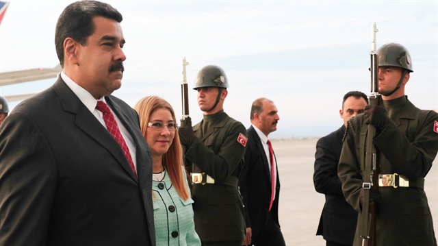 Venezuela Devlet Başkanı Maduro, Cumhurbaşkanlığı töreni için Türkiye'de. 