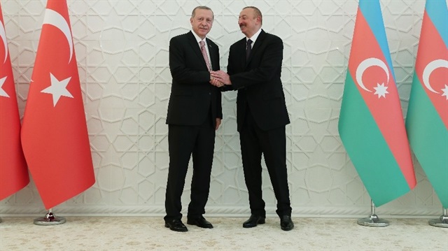 Cumhurbaşkanı Recep Tayyip Erdoğan ve Azerbaycan Devlet Başkanı İlham Aliyev