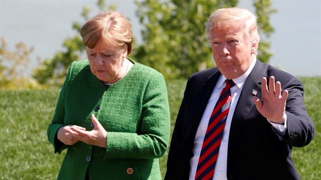 German Chancellor Angela Merkel and U.S. President Donald Trump 