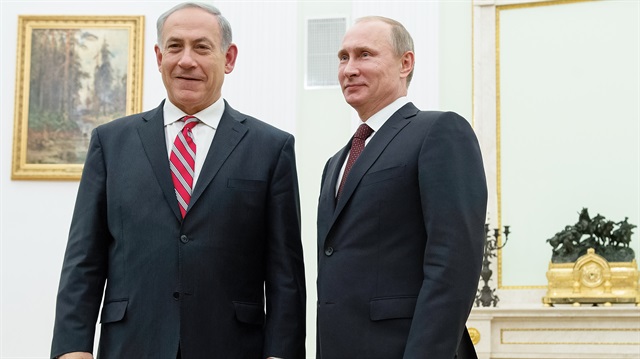 Rusya Devlet Başkanı Vladimir Putin ile İsrail Başbakanı Binyamin Netanyahu