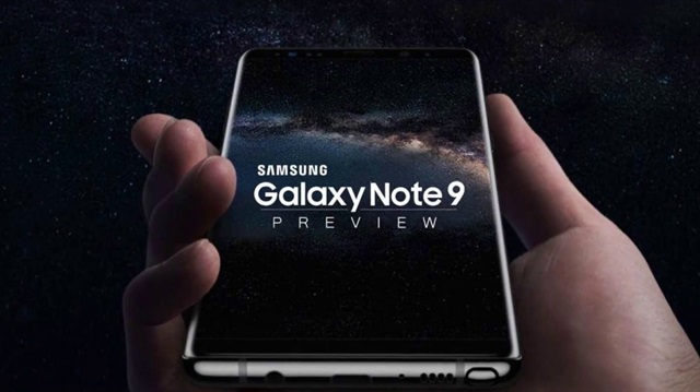 Samsung Galaxy Note 9'un ortaya çıkan resmi görsellerine göre çerçeve Note 8'e göre daha da küçültülmüş.