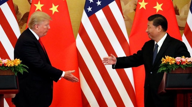 الرئيس الصيني ونظيره الأمريكي في لقاء سابق
