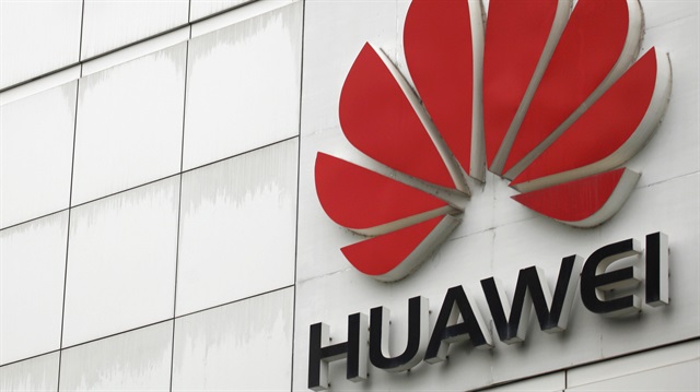 The logo of the Huawei Technologies Co. Ltd. is seen outside its headquarters in Shenzhen, Guangdong province.