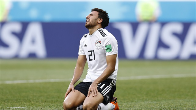 Trezeguet Mısır formasıyla Dünya Kupası'nda boy gösterdi.