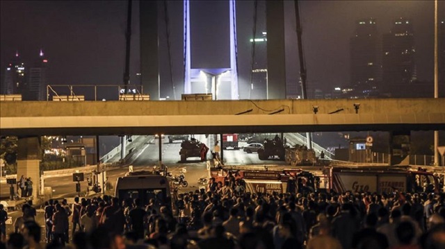 The July 15 Martyrs' Bridge was closed during the night of the coup bid by soldiers around 10.00 p.m. local time (1900GMT).