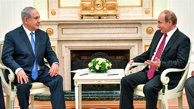 İsrail Başbakanı Netanyahu ve Rusya Devlet Başkanı Vladimir Putin