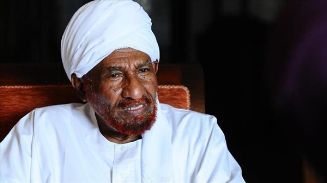 الصادق المهدي ، رئيس حزب الأمة السوداني المعارض
