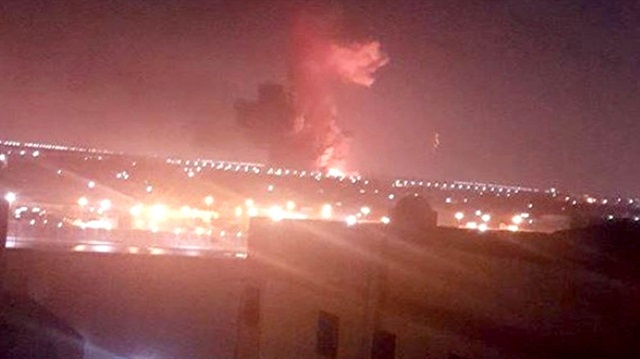 Kahire Havalimanı'ndaki şiddetli patlama böyle görüntülendi