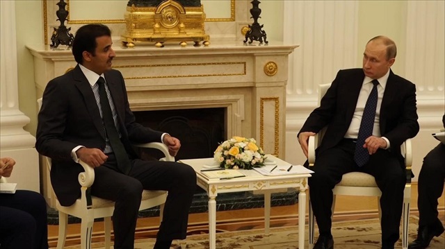 الرئيس الروسي وأمير قطر