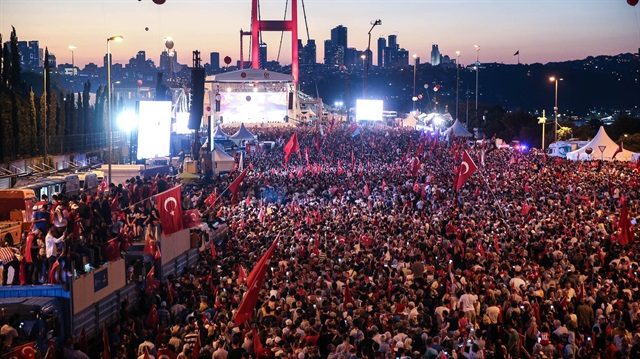 İstanbul'da 15 Temmuz Demokrasi ve Milli Birlik Günü Buluşması'nda milyonlar tek yürek oldu..
