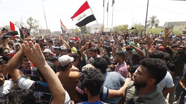 Demonstration in Iraq’s oil-rich Basra province

