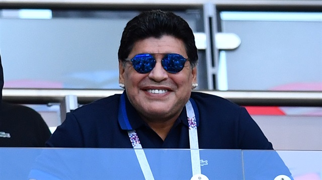 Maradona, sosyal medya hesabı üzerinden Filistin'e destek verdi.