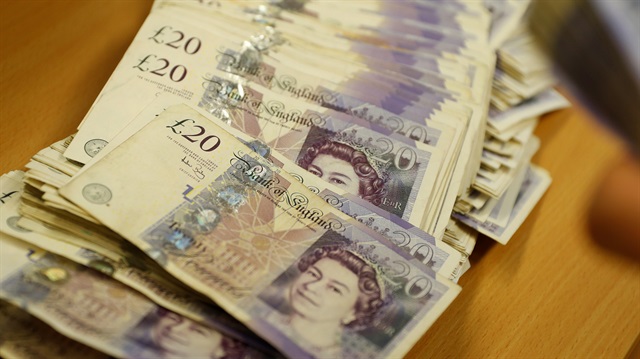 File photo: British Pound Sterling banknotes 
