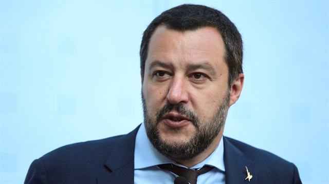 File photo: taly's Matteo Salvini attends a news conference