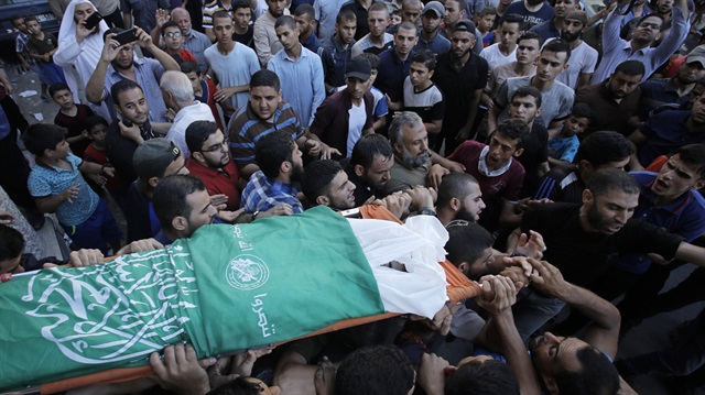 Funeral ceremony of Palestinian in Gaza